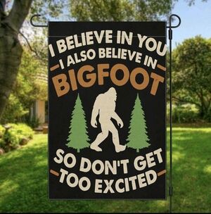 Bigfoot Garden Flag